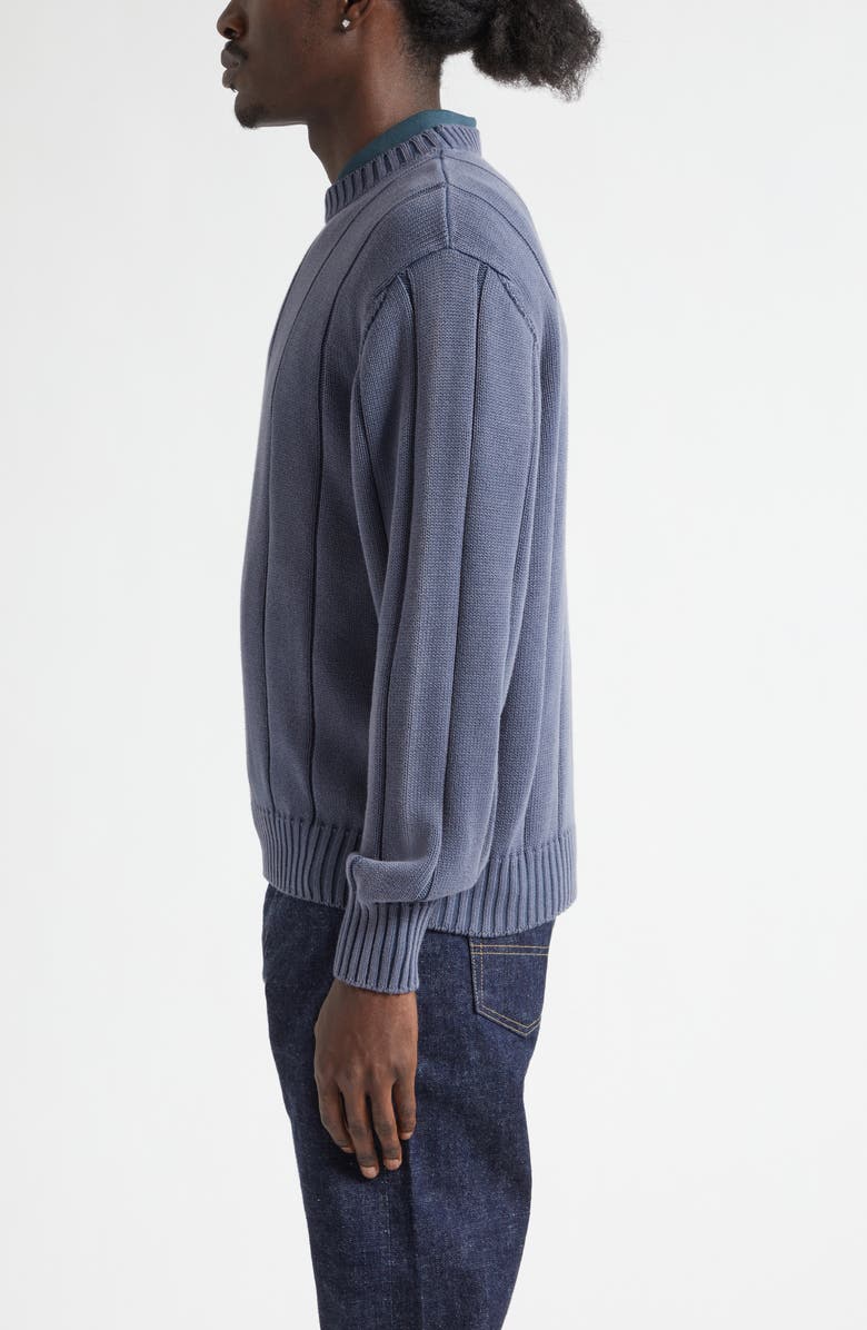 Noah Drop Needle Cotton Sweater, Alternate, color, Deep Blue