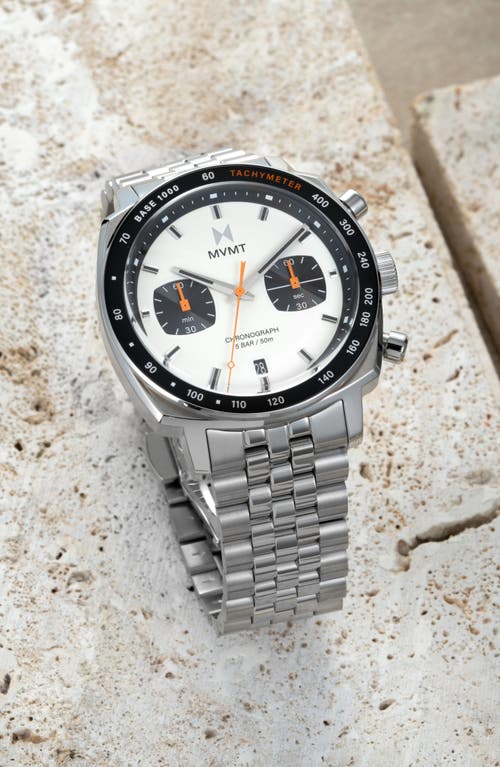 Mvmt Mulholland Driver Chronograph, 42mm In Silver/gold Face