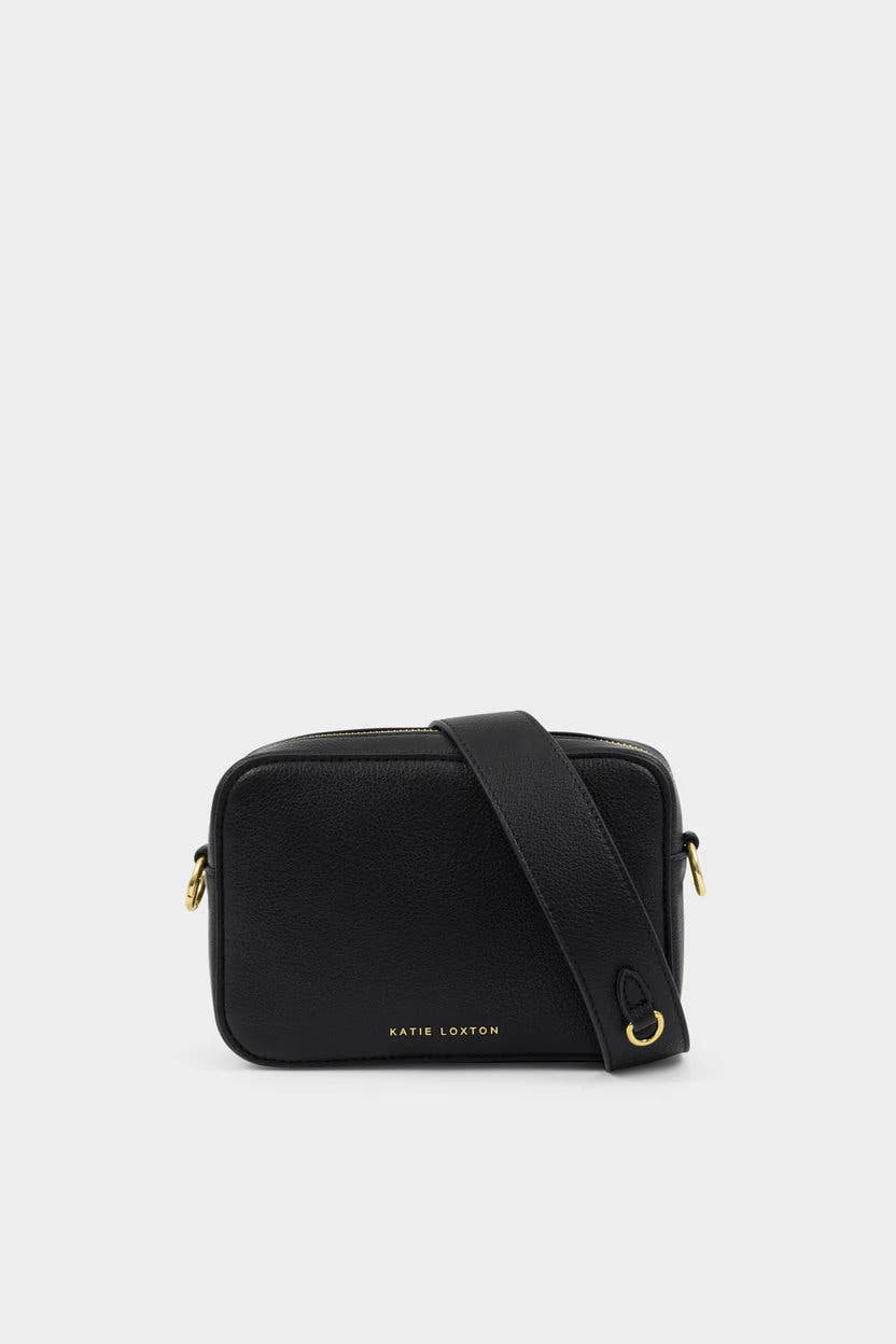 Katie Loxton Avery Small Crossbody Bag in Black, Main, color, Black