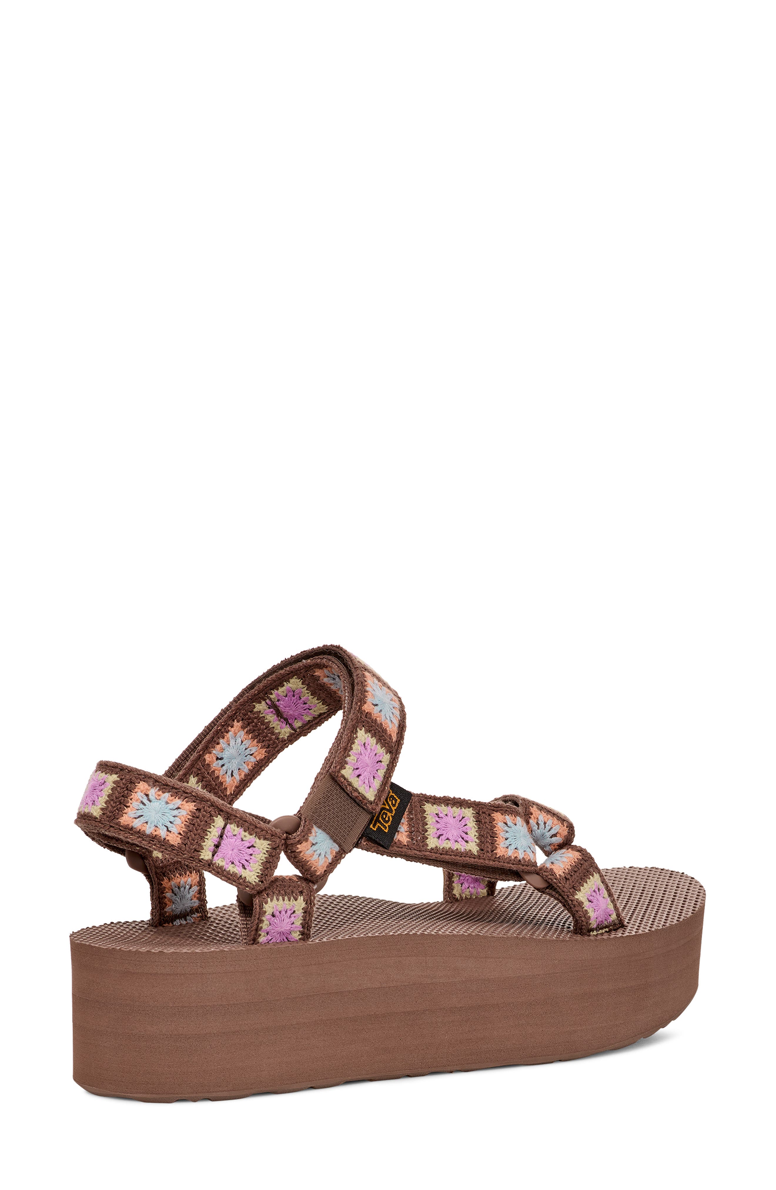 Teva Universal Crochet Flatform Sandal, Alternate, color, Unwind