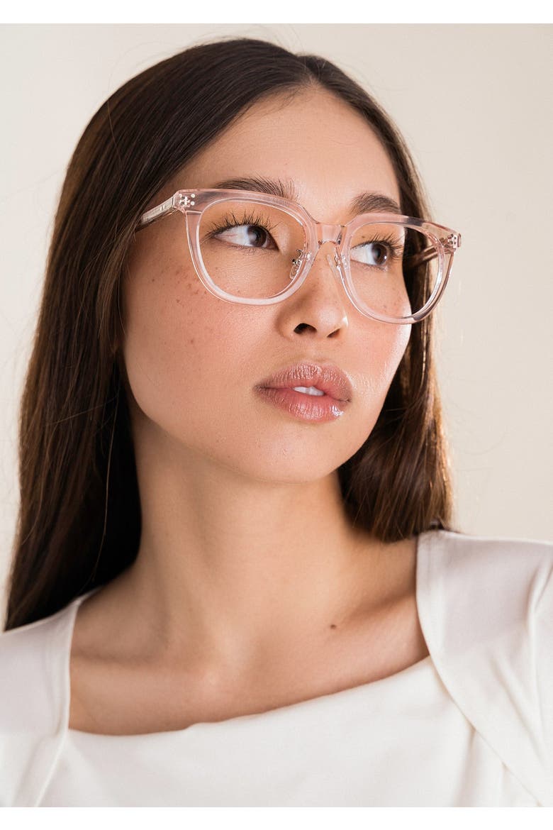 Agena Blue Light Glasses, Alternate, color, Peach