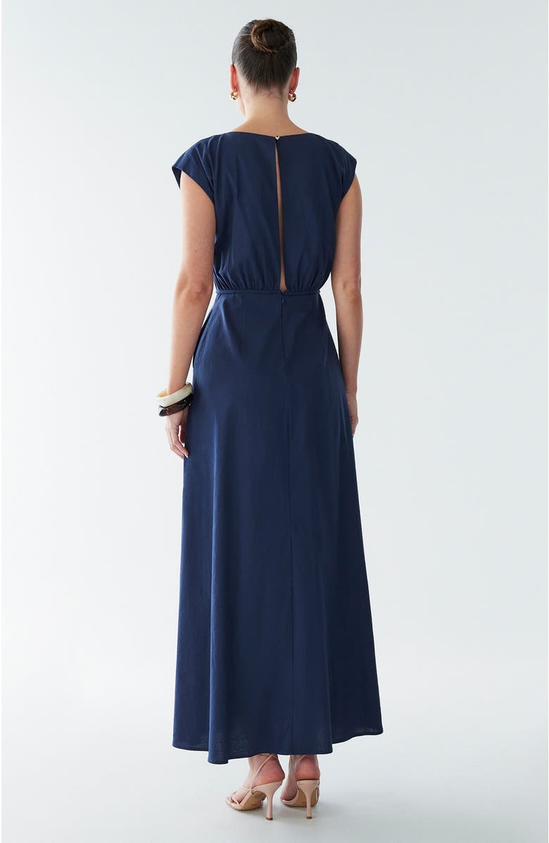 BWLDR Eden Maxi Dress, Alternate, color, Navy Blue