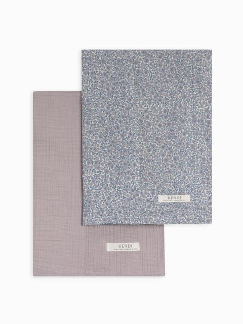 Organic 2-Pack Muslin Burp Cloths