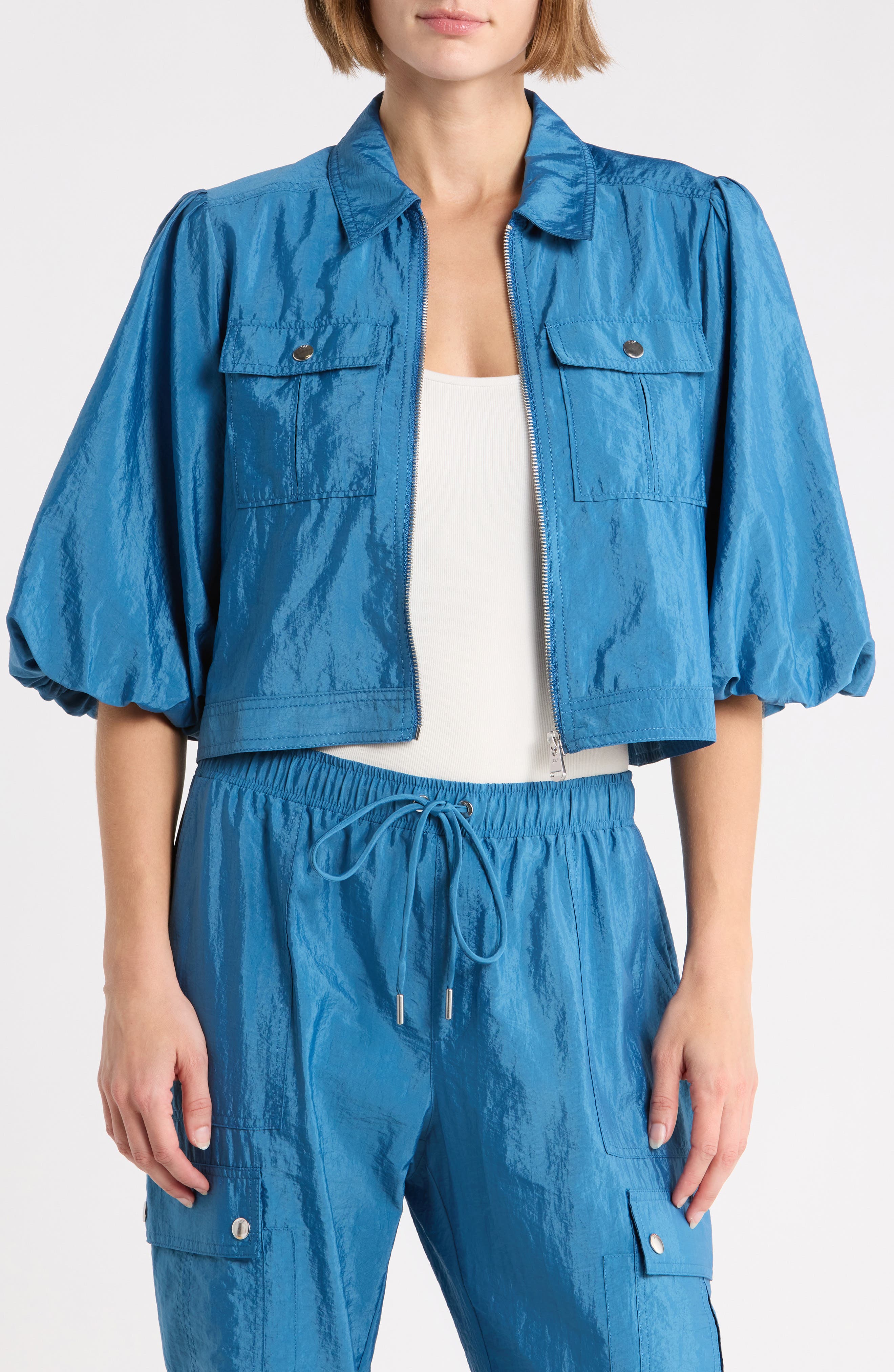 Ottie Puff Sleeve Windbreaker
