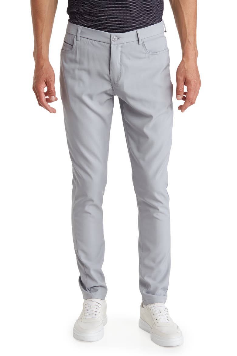 Tech Straight Leg Pants, Main, color, GREY