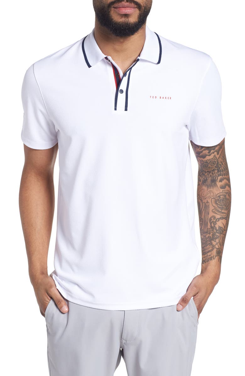 Ted Baker London Bunka Trim Fit Golf Polo, Main, color,
