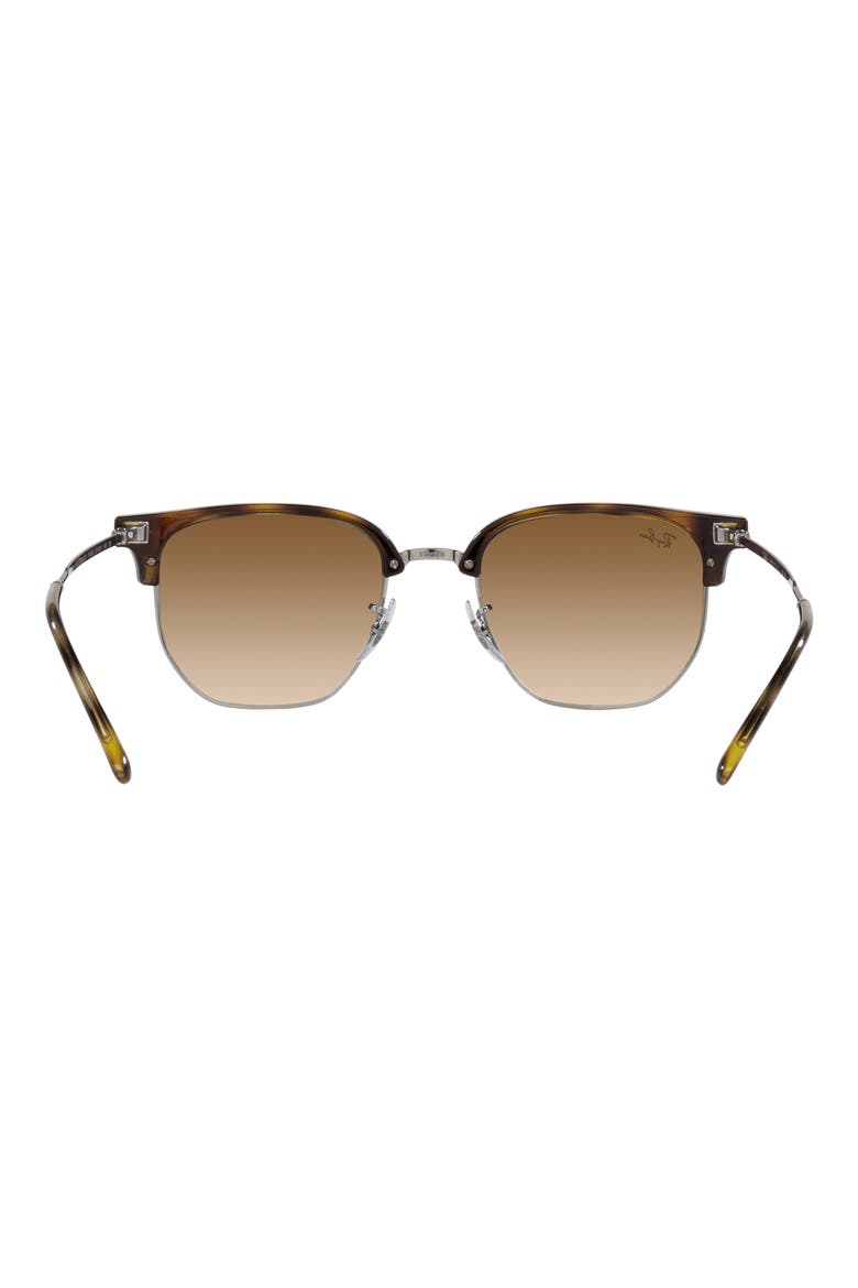 New Clubmaster 51mm Gradient Irregular Sunglasses, Alternate, color, HAVANA