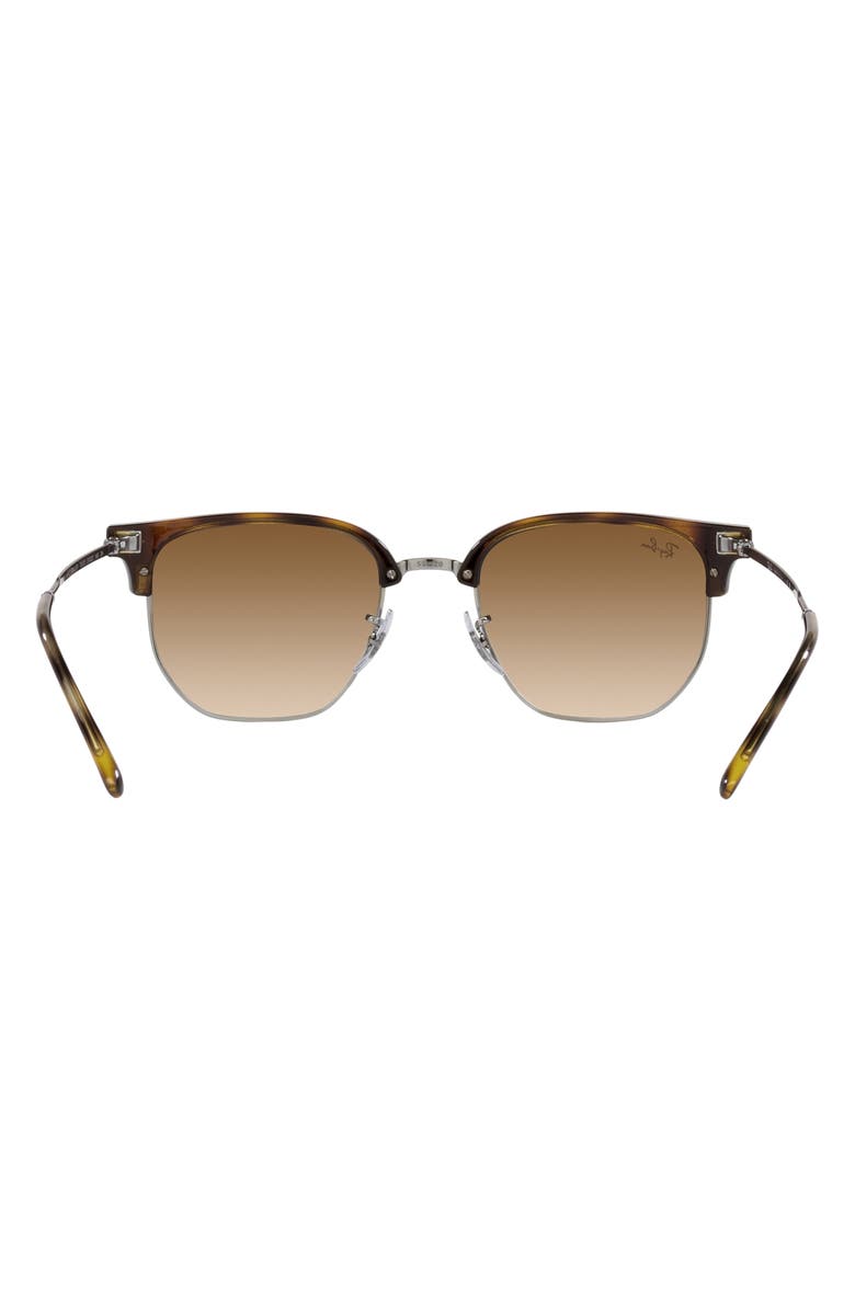 Ray-Ban New Clubmaster 51mm Gradient Irregular Sunglasses, Alternate, color, Havana