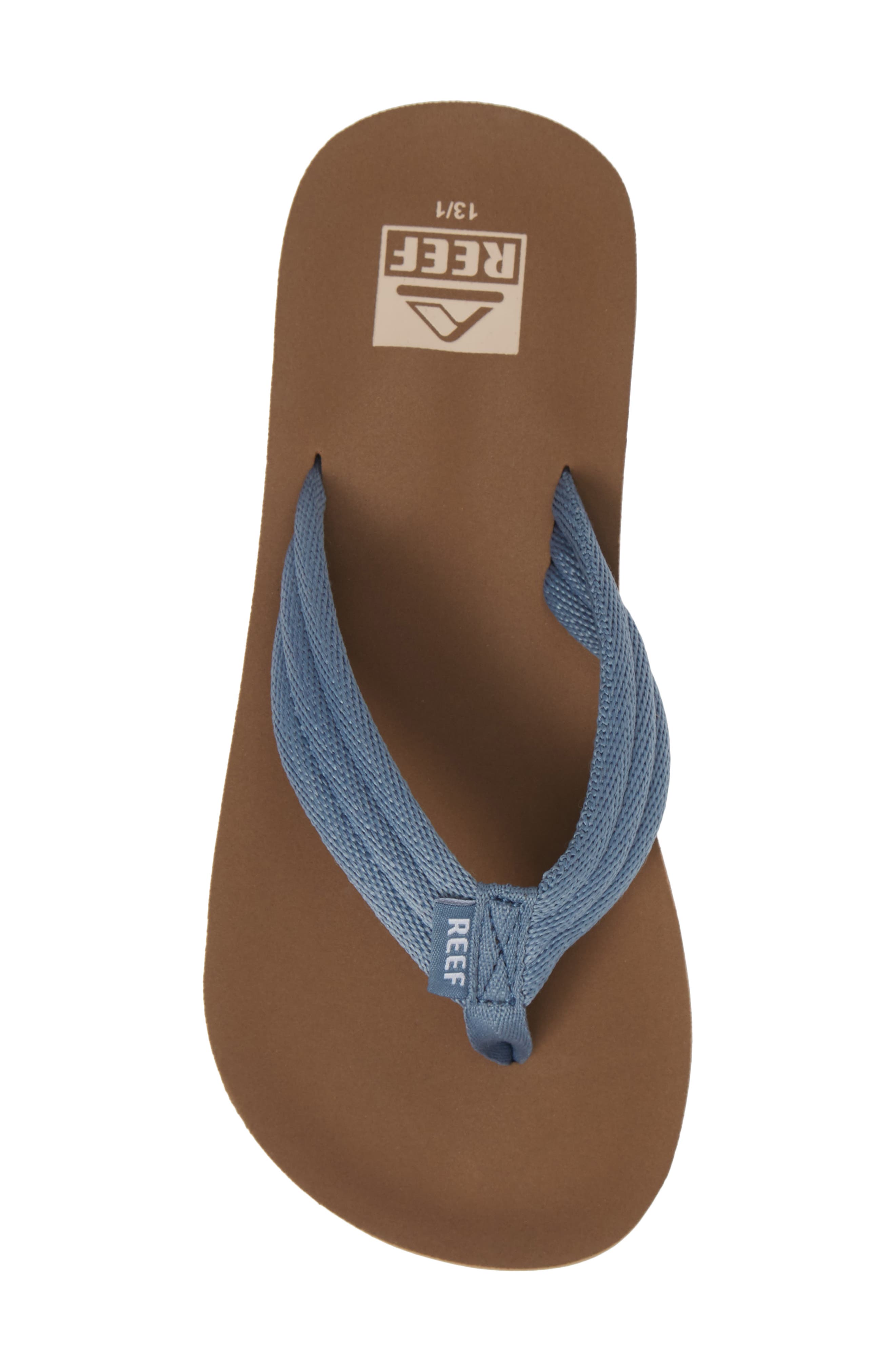 Ahi Beach Flip Flop, Alternate, color, TAN/ NAVY