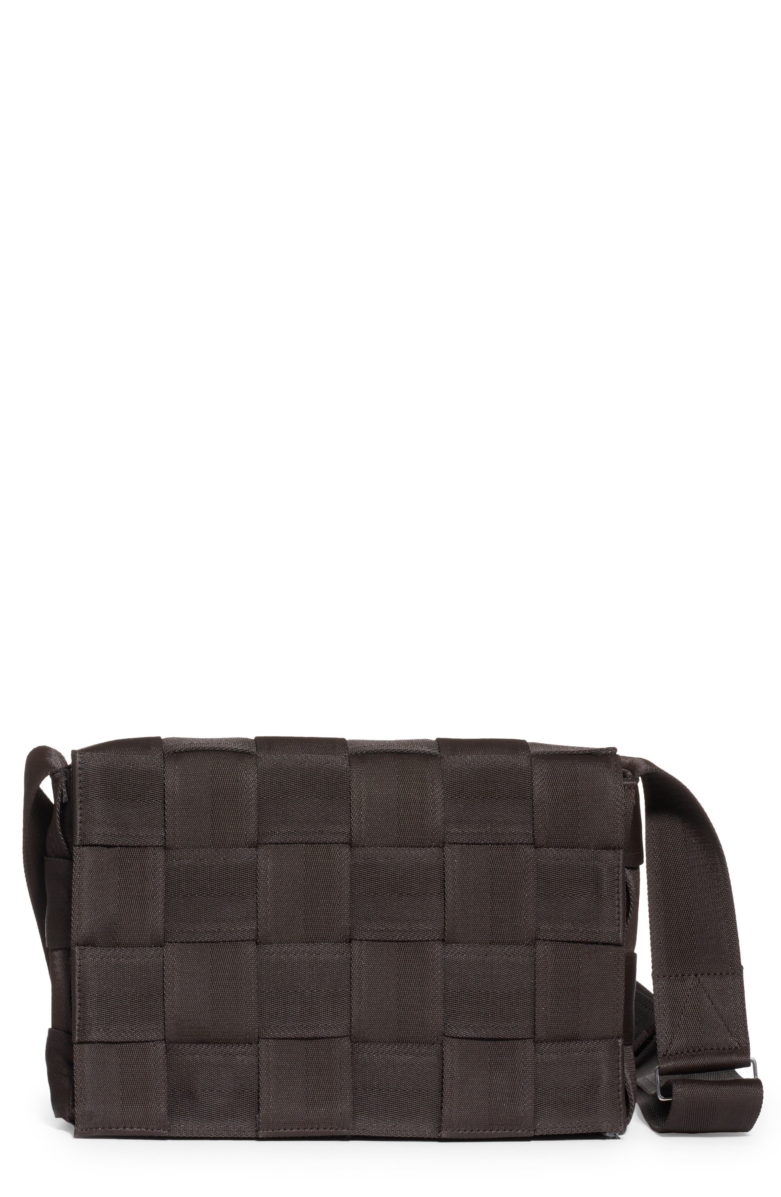 Bottega Veneta Large Cassette Intrecciato Webbed Shoulder Bag, Main, color, Black