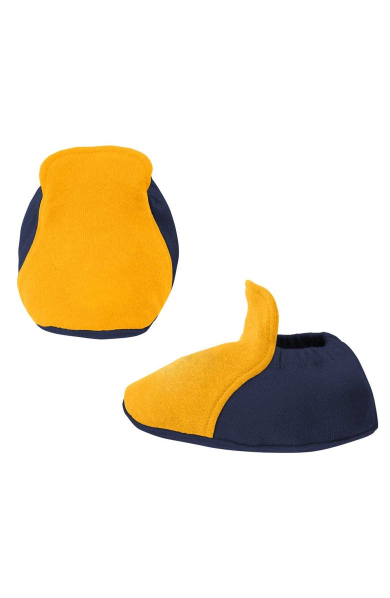 Outerstuff Newborn & Infant Navy/Gold Milwaukee Brewers Three-Piece Love of Baseball Bib Bodysuit & Booties Set, Alternate, color, Navy