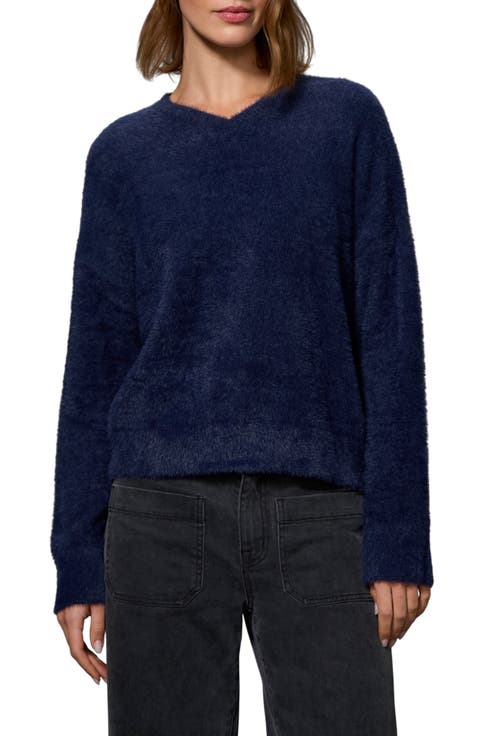 Feather V-Neck Sweater
