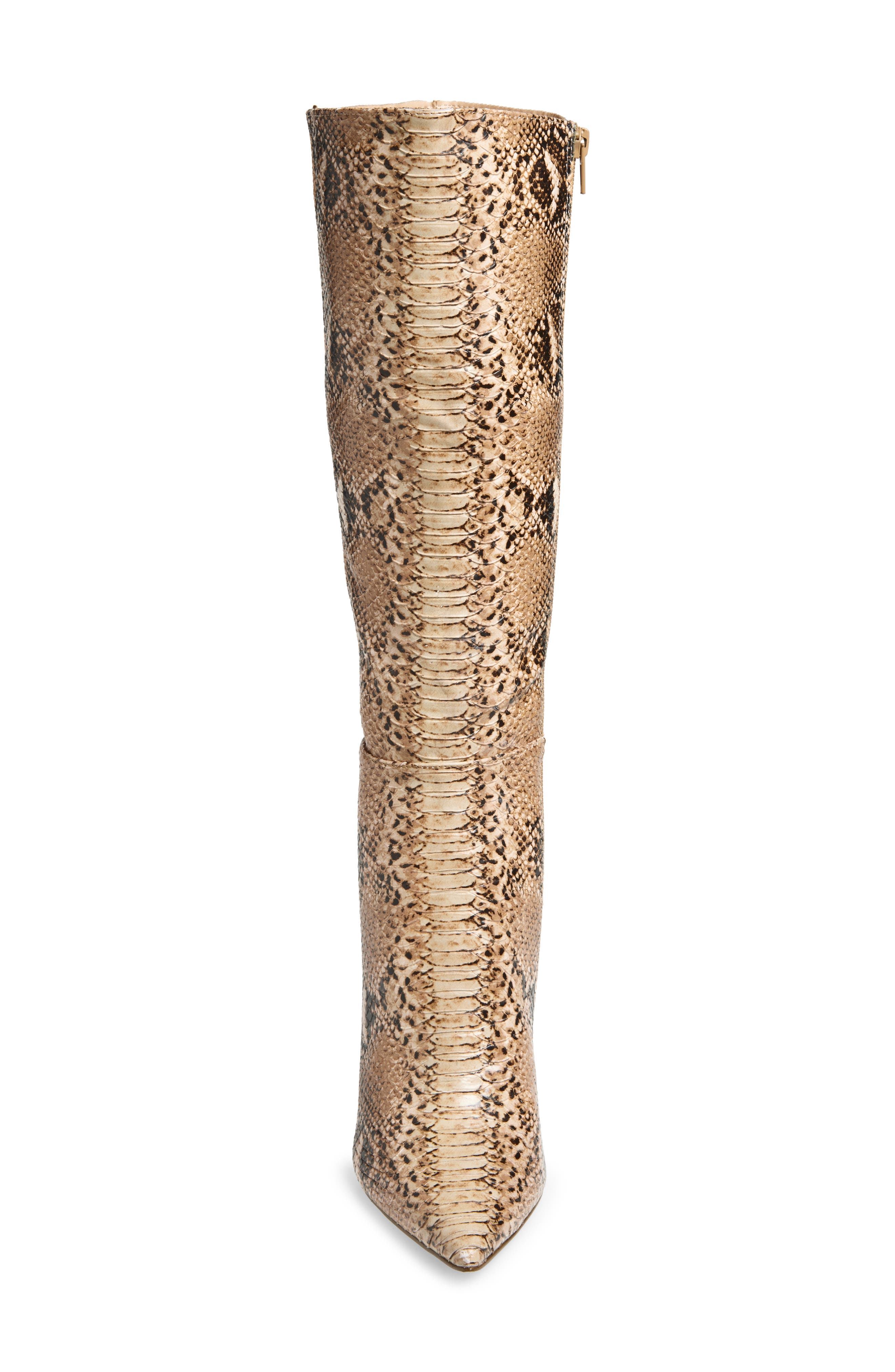Steve Madden Kathleen Thigh High Boot, Alternate, color, Natural Snake