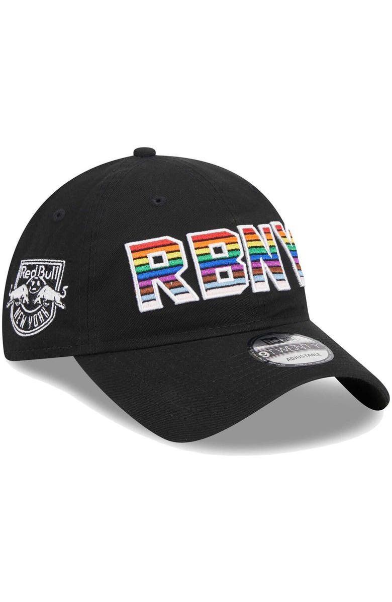 New Era Men's New Era Black New York Red Bulls Pride 9TWENTY Adjustable Hat, Main, color, 