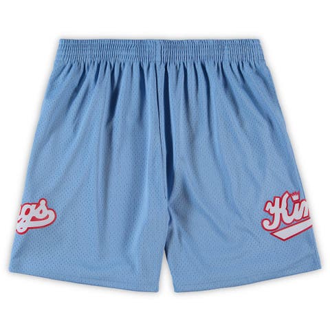 Men's Mitchell & Ness Light Blue Sacramento Kings Big & Tall Hardwood Classics Team Swingman Shorts