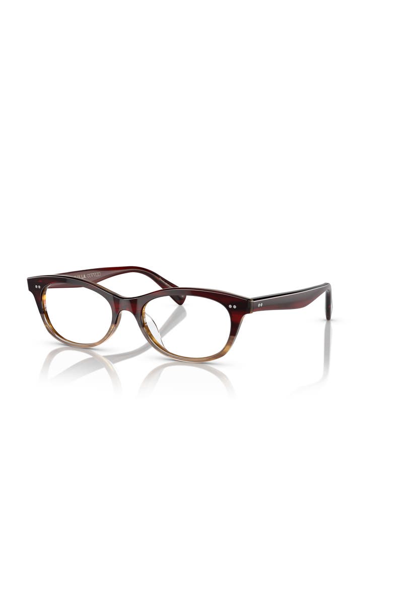 Oliver Peoples 51mm Square optical glasses, Main, color, Red