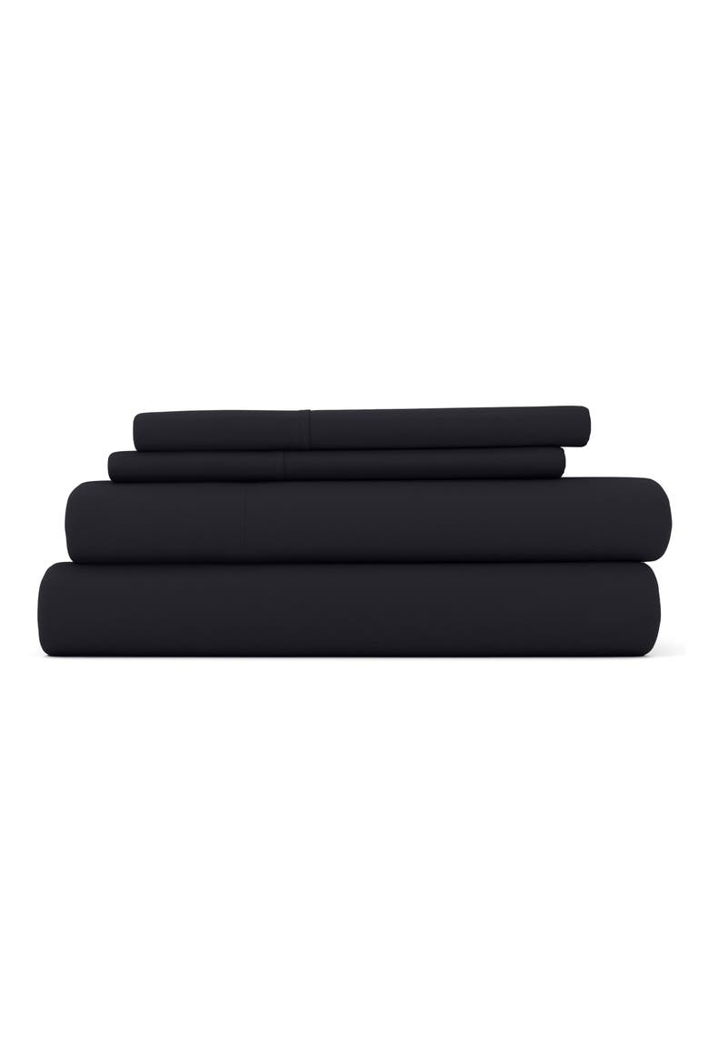 Premium Ultra Soft 4-Piece Bed Sheets Set, Main, color, BLACK