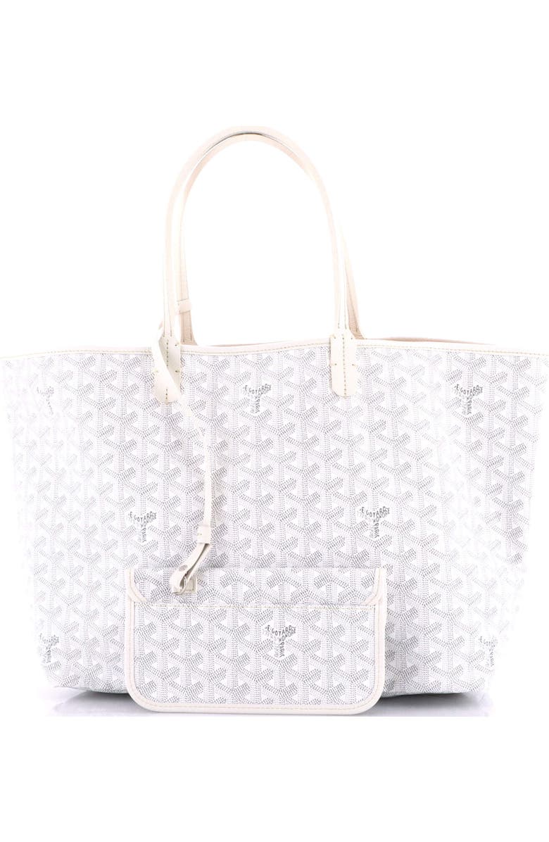 Pre-Owned Goyard Saint Louis Tote Coated Canvas PM, Alternate, color, White