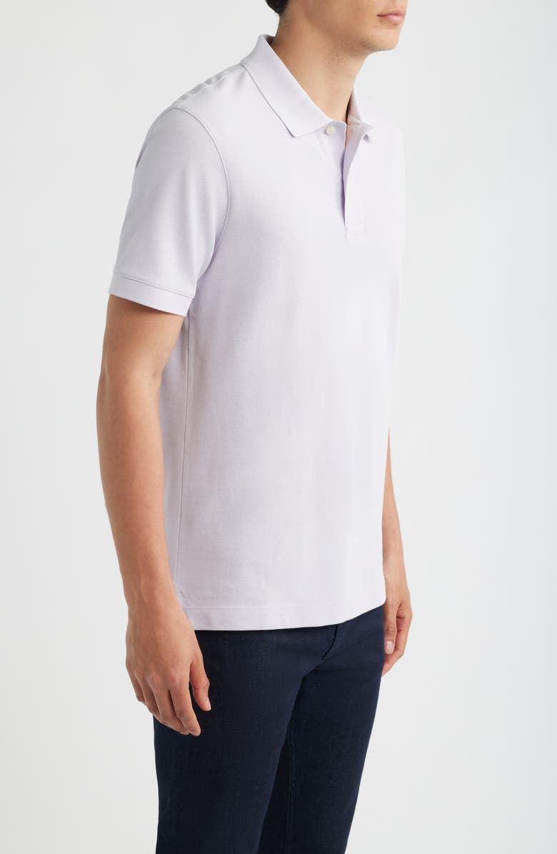 BOSS Pallas Cotton Piqué Polo, Alternate, color, Light/ Pastel Purple