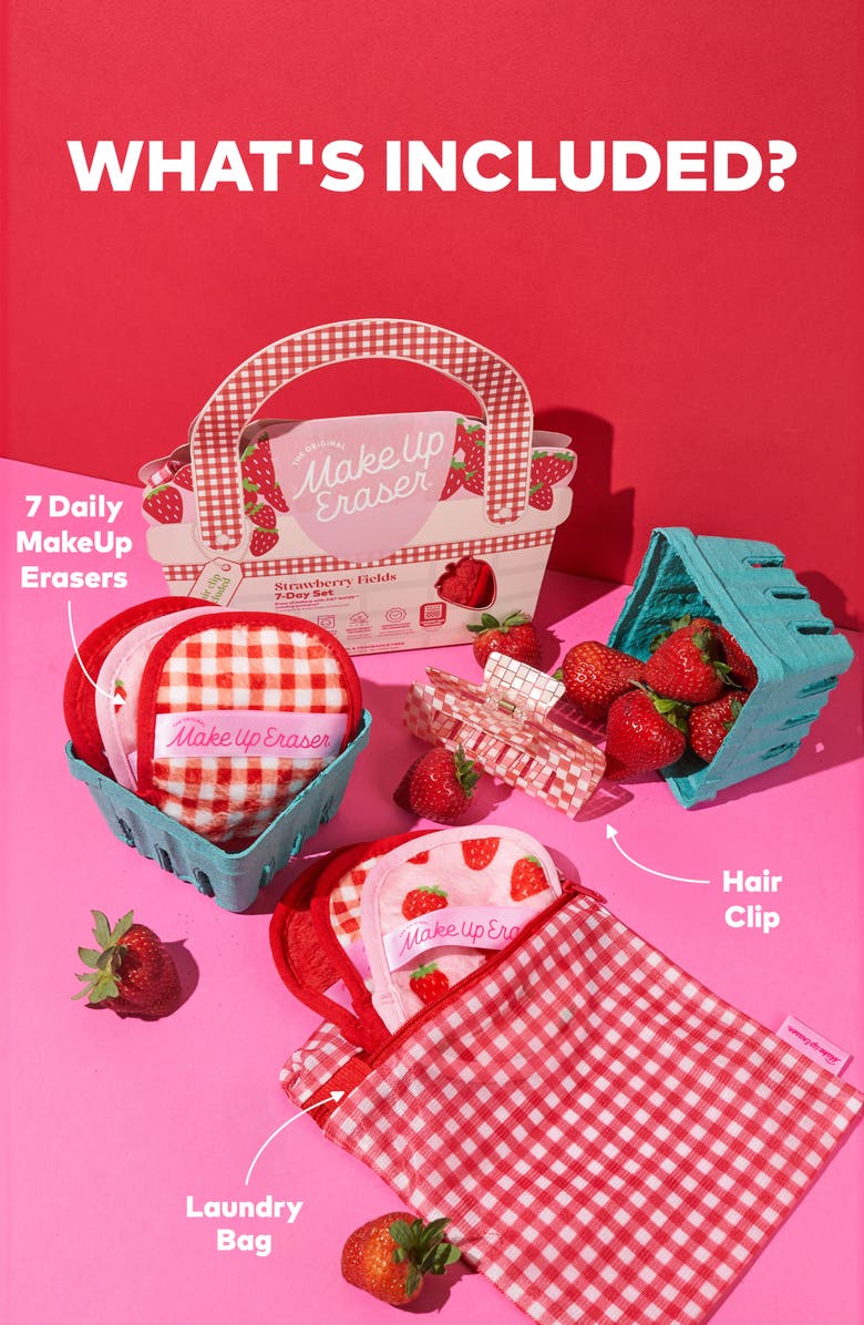 The Original MakeUp Eraser Strawberry Fields 7-Day Reusable MakeUp Eraser Set, Alternate, color, Multi