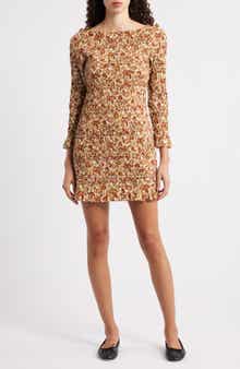 Cecillia Floral Smocked Organic Cotton Minidress