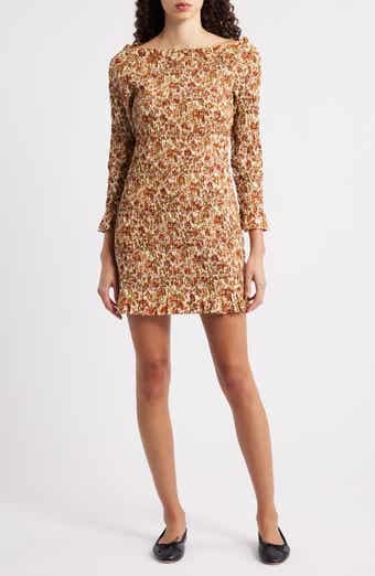 Cecillia Floral Smocked Organic Cotton Minidress