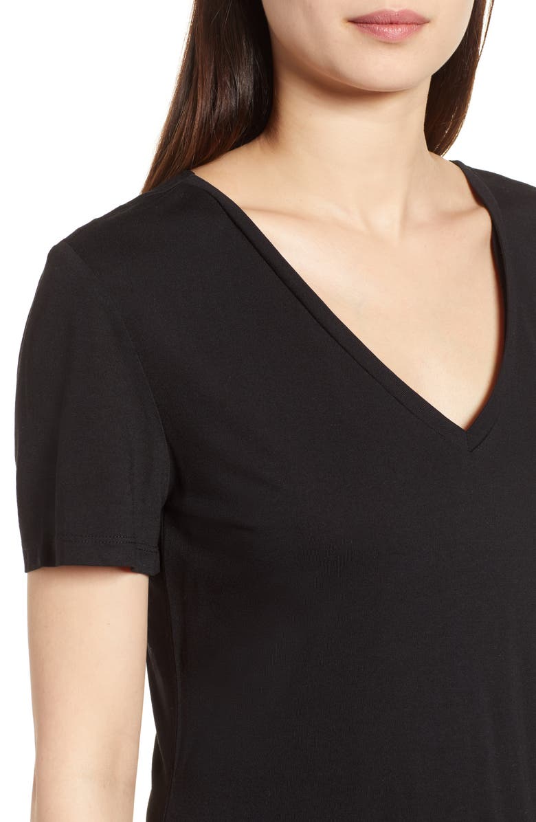 Halogen<sup>®</sup> V-Neck Tunic T-Shirt, Alternate, color,