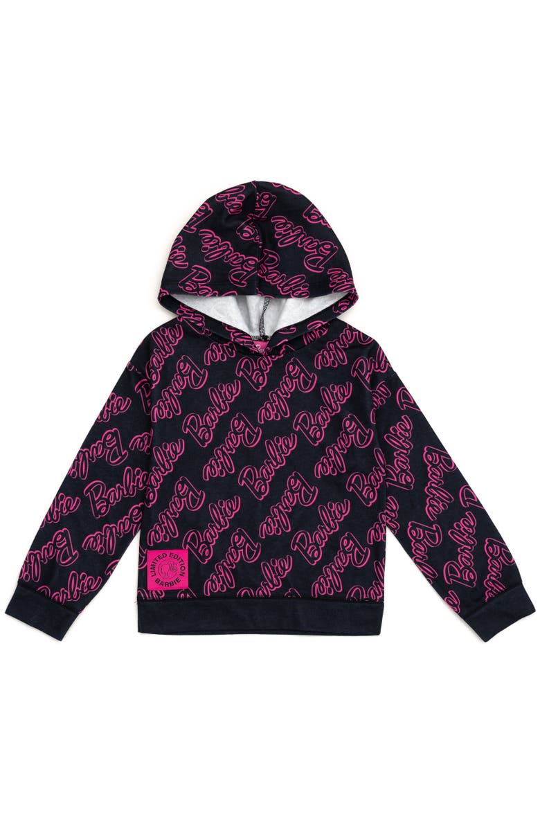 Barbie Pullover Hoodie, Main, color, Black