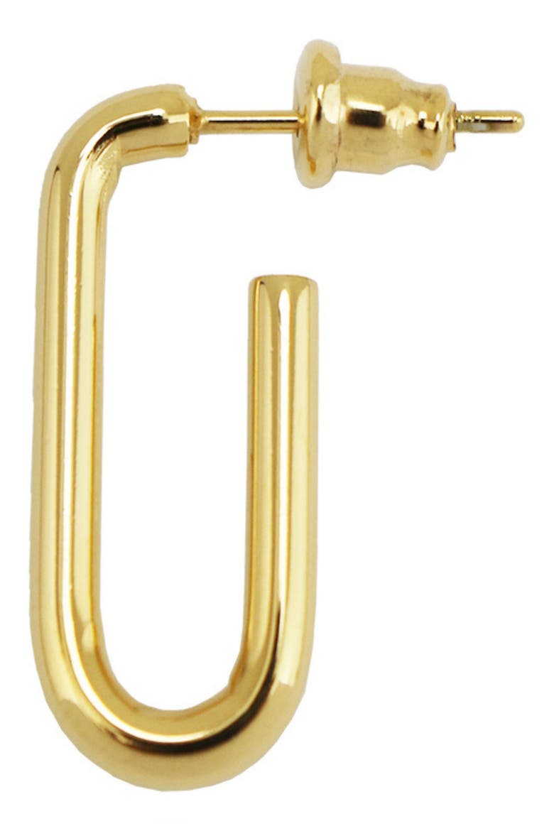 Open Oval Hoop Earrings, Alternate, color, GOLD