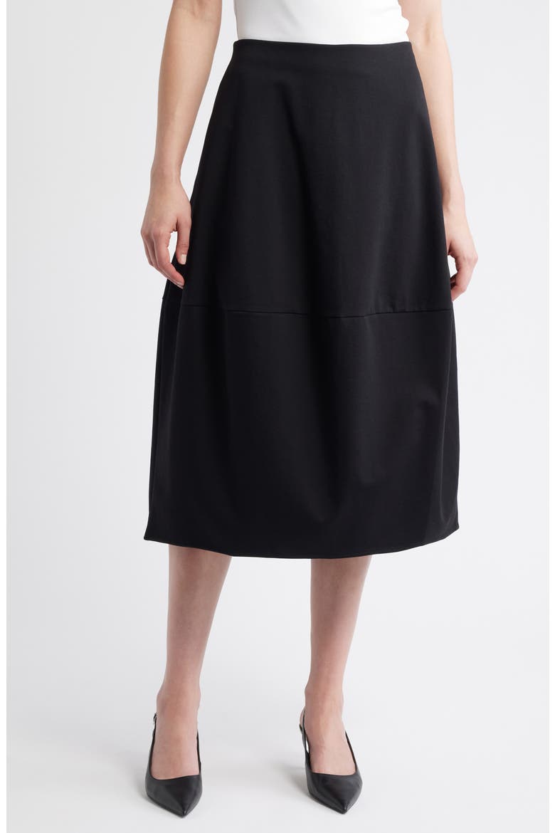 Kalle Midi Skirt, Main, color, BLACK DARK