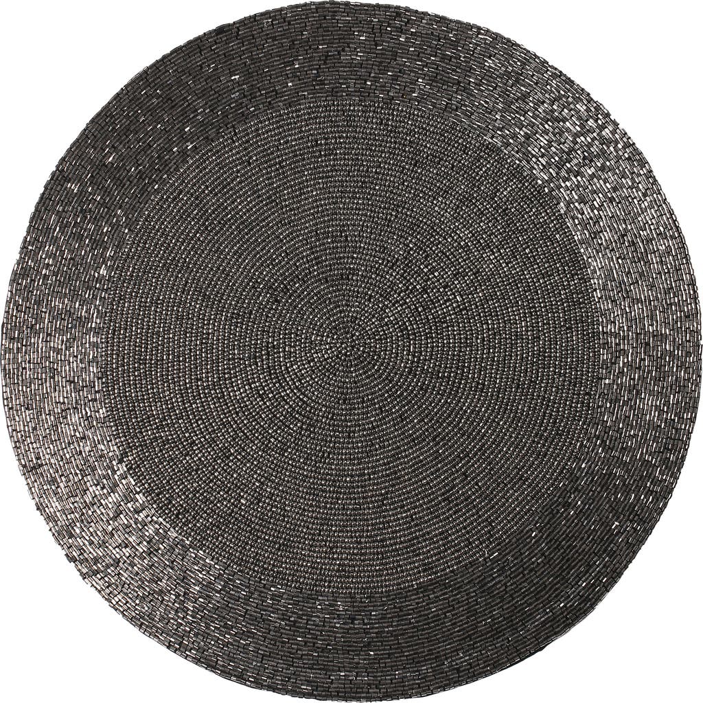 Tiramisu Jewel Beaded Placemat In Gunmetal