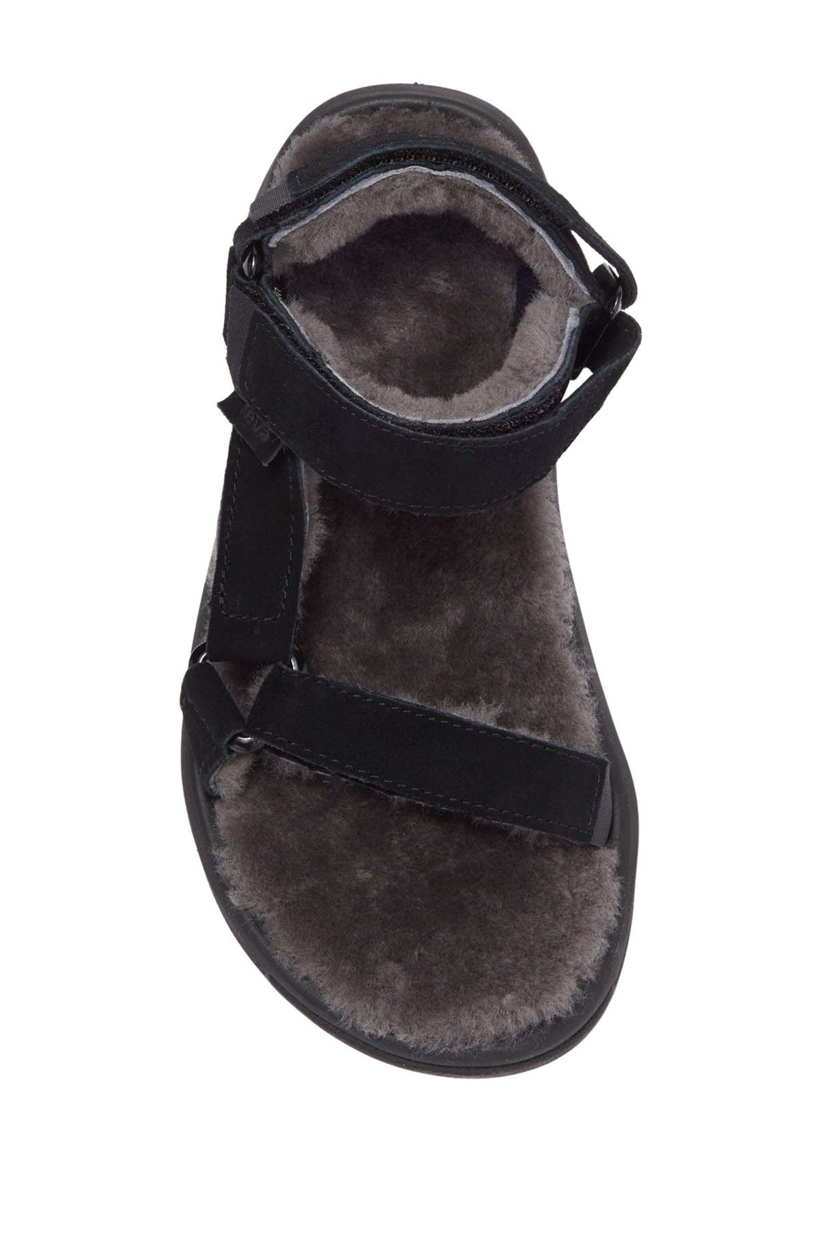 Teva Hurricane Genuine Shearling Lined Sandal, Alternate, color, 