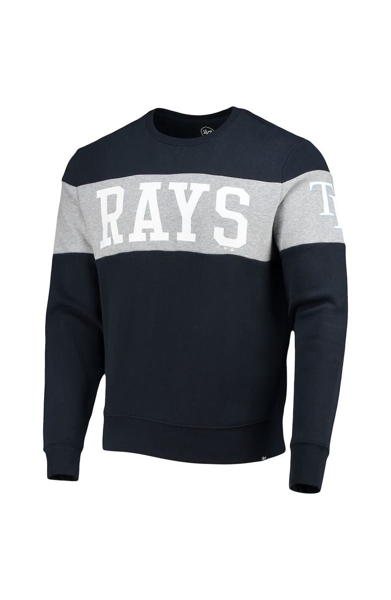 '47 Men's '47 Navy Tampa Bay Rays Interstate Pullover Sweatshirt, Alternate, color, Navy