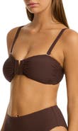 Sea Level U-Bar Bandeau Bikini Top