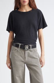 R13 Tight Waist Cotton & Cashmere T-Shirt