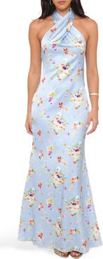 Petal & Pup Mila Halter Maxi Dress