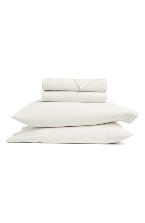 Solid Cotton Percale Sheet Set