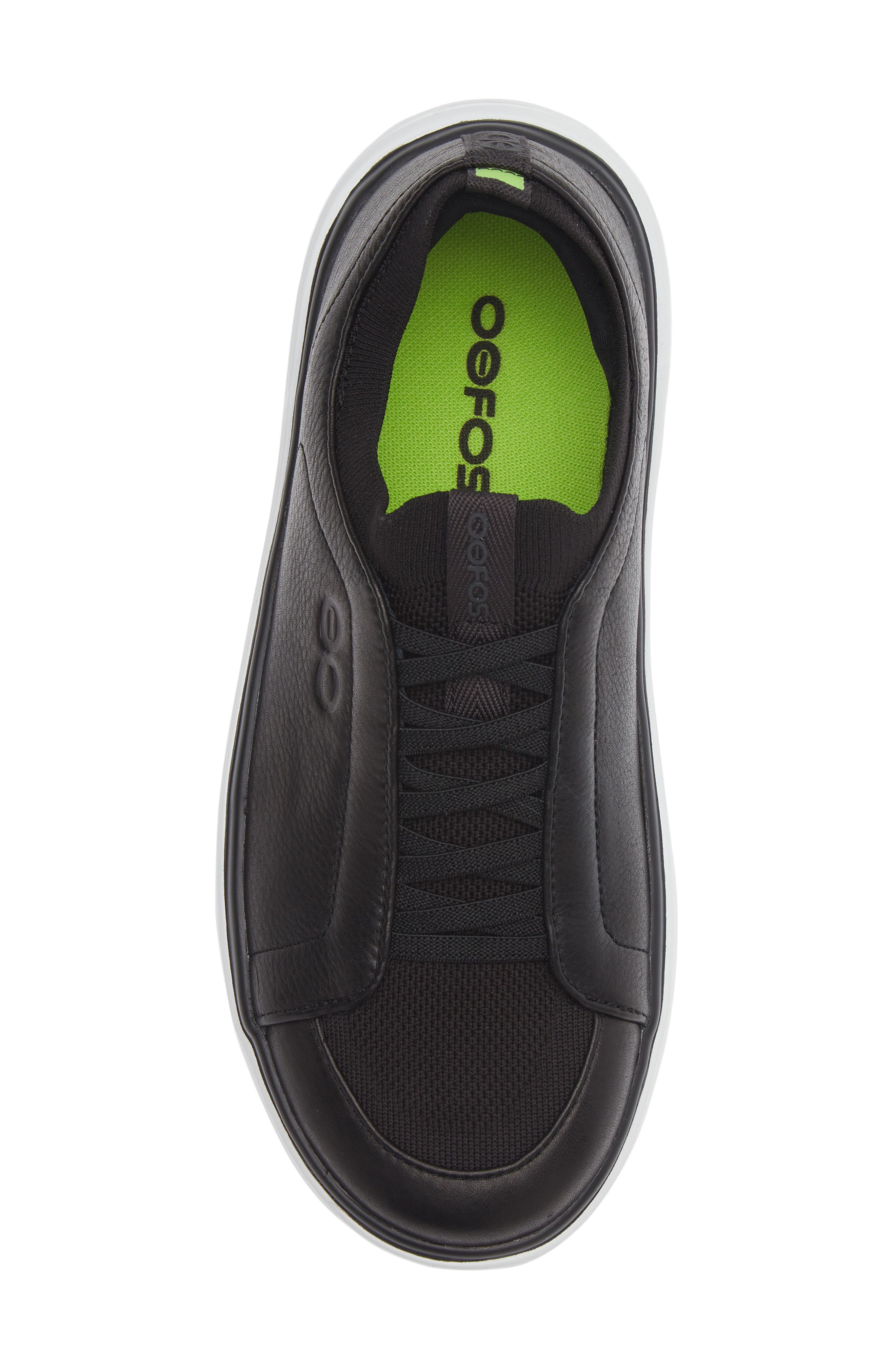 Oofos OOmg+ Club Walking Shoe, Alternate, color, Black