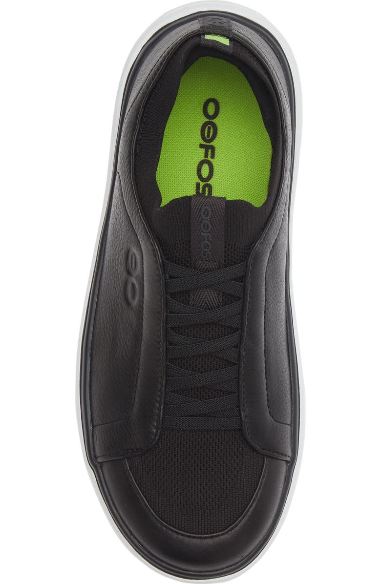 Oofos OOmg+ Club Walking Shoe, Alternate, color, Black