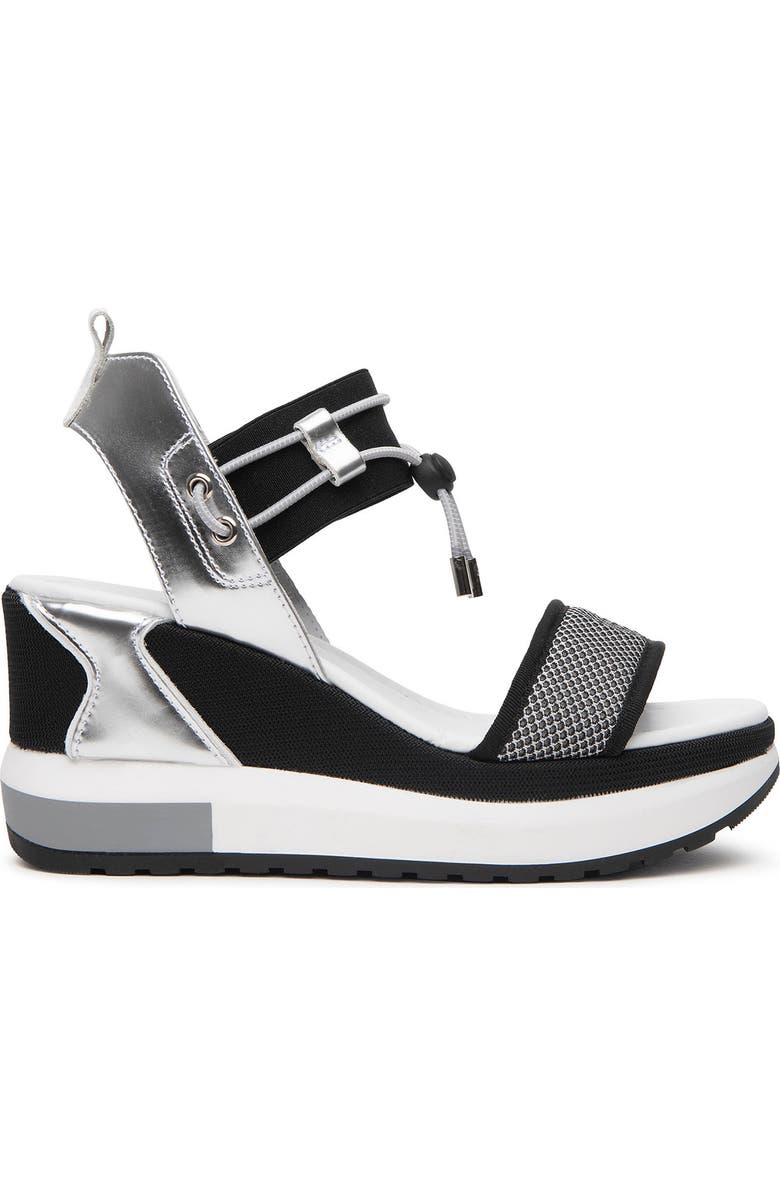 NeroGiardini Bungee Platform Wedge Sandal, Alternate, color,