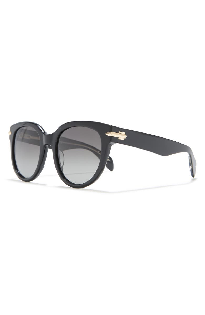 rag & bone 54mm Rounded Sunglasses, Alternate, color, 