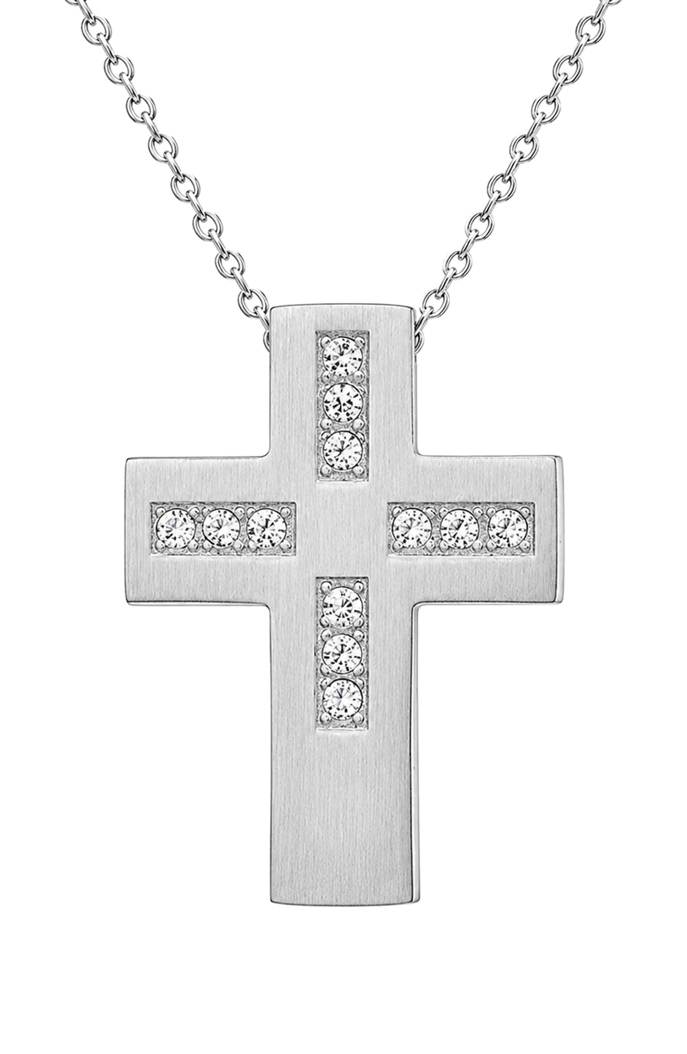 Men's Cross Pendant Necklace