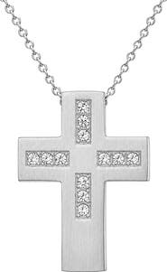 STEELTIME Men's Cross Pendant Necklace