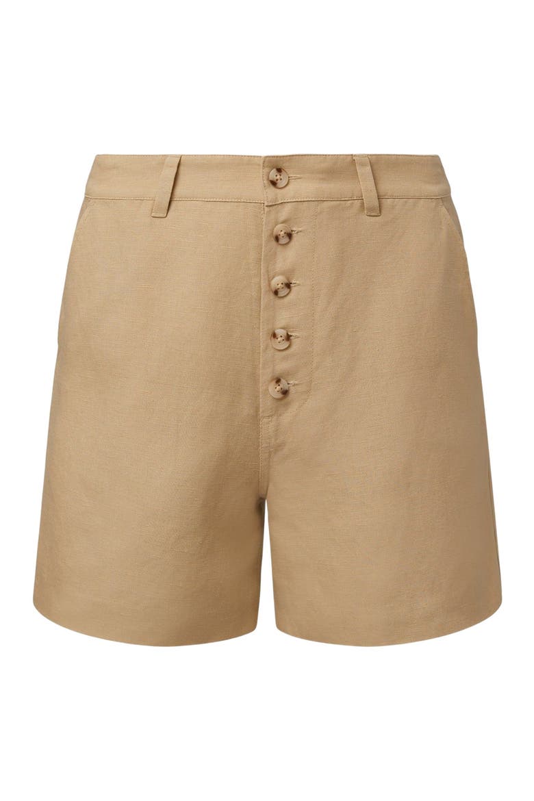 Air Linen Boyfriend Short, Alternate, color, JUTE
