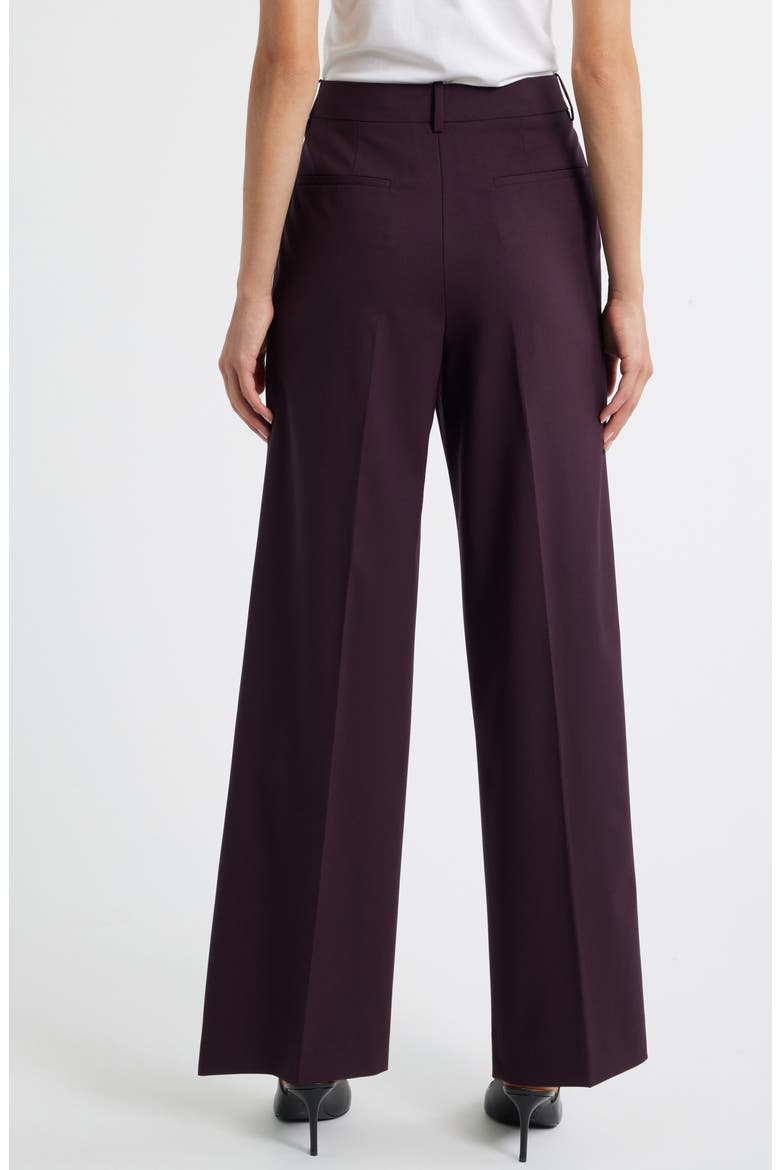 Stretch Wool Wide Leg Pants, Alternate, color, DARK IRIS - HAE