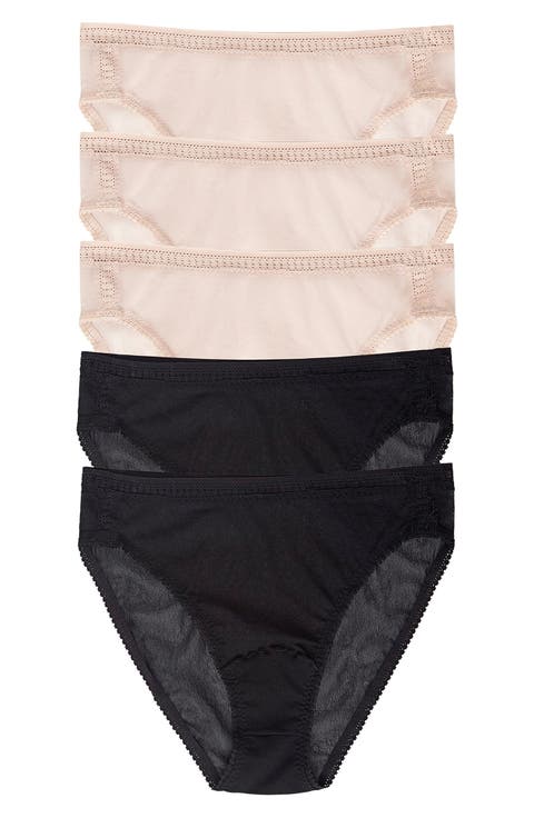 5-Pack Mesh High Cut Briefs