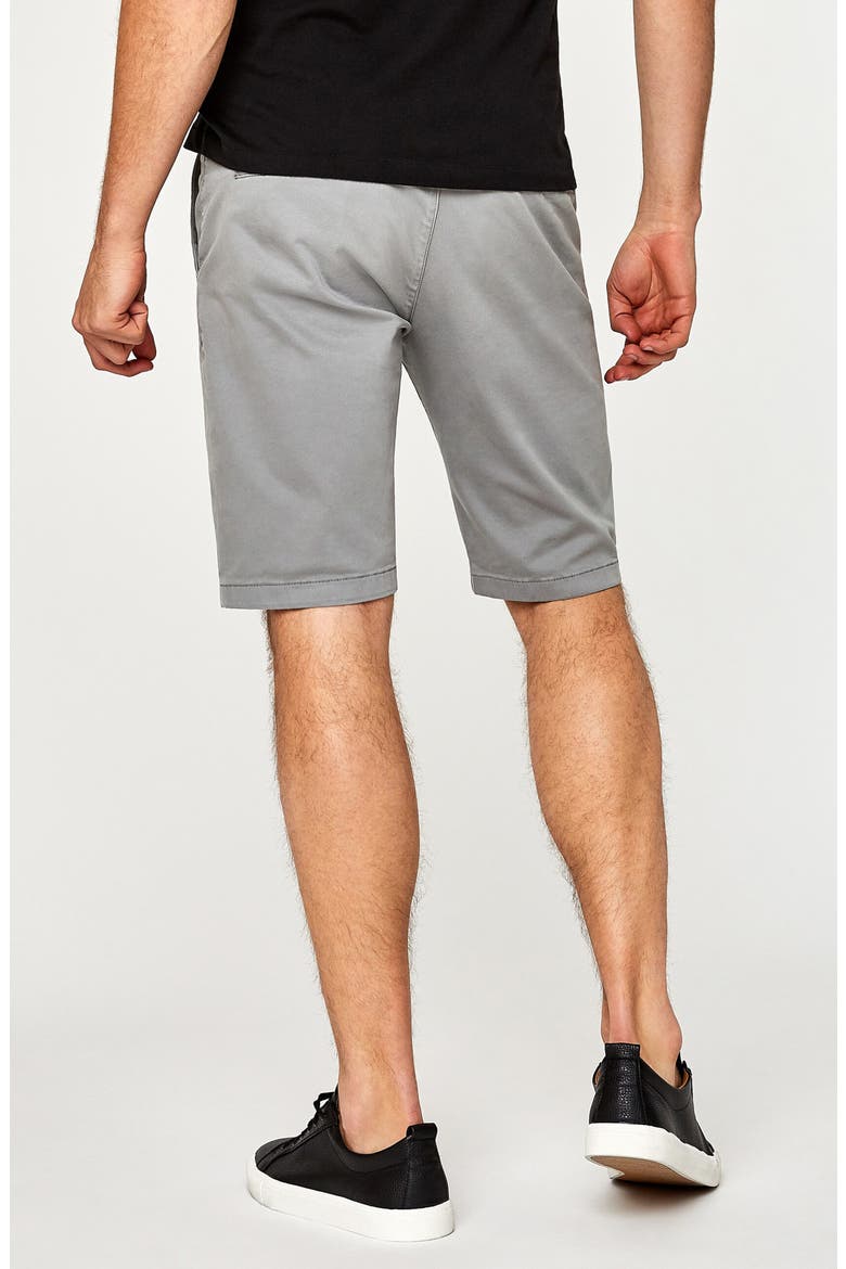 Jacob Stretch Twill Flat Front Shorts, Alternate, color, SHARK SKIN TWILL