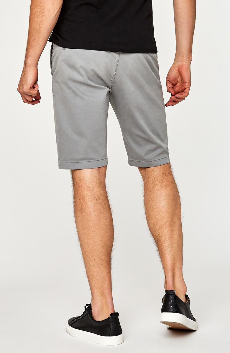 Mavi Jeans Jacob Stretch Twill Flat Front Shorts, Alternate, color, Shark Skin Twill