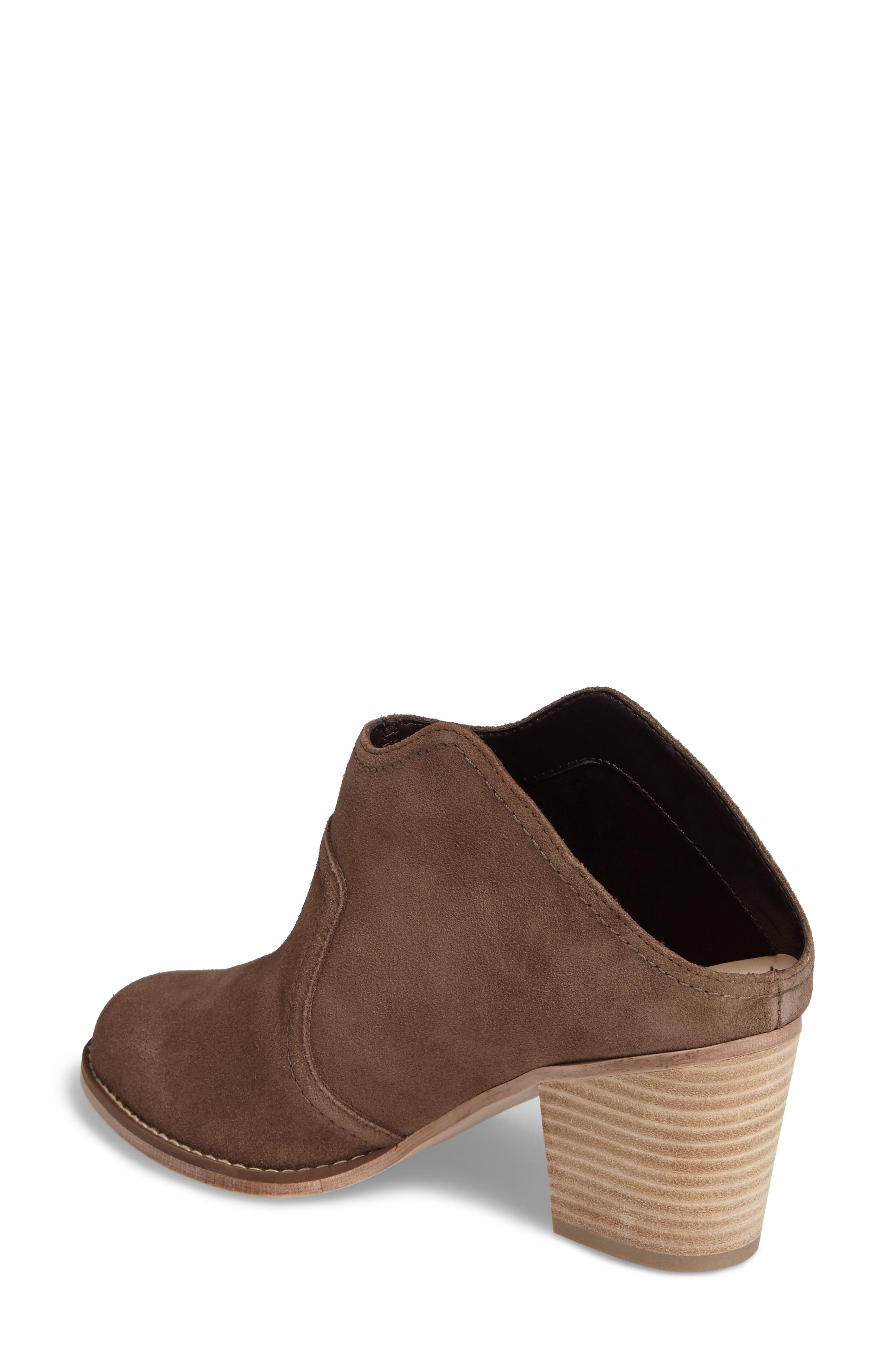 Caribou Mule Bootie, Alternate, color, DARK TAUPE