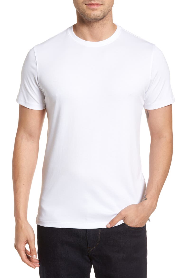 Georgia Pima Cotton T-Shirt, Main, color, WHITE